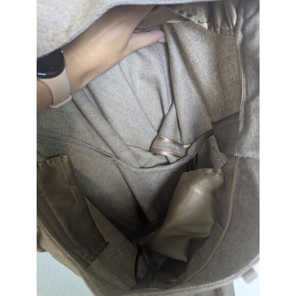 Calvin Klein Women Wool Herringbone Tweed Brown Trouser Pants Size 4 Acadamia - Picture 10 of 11